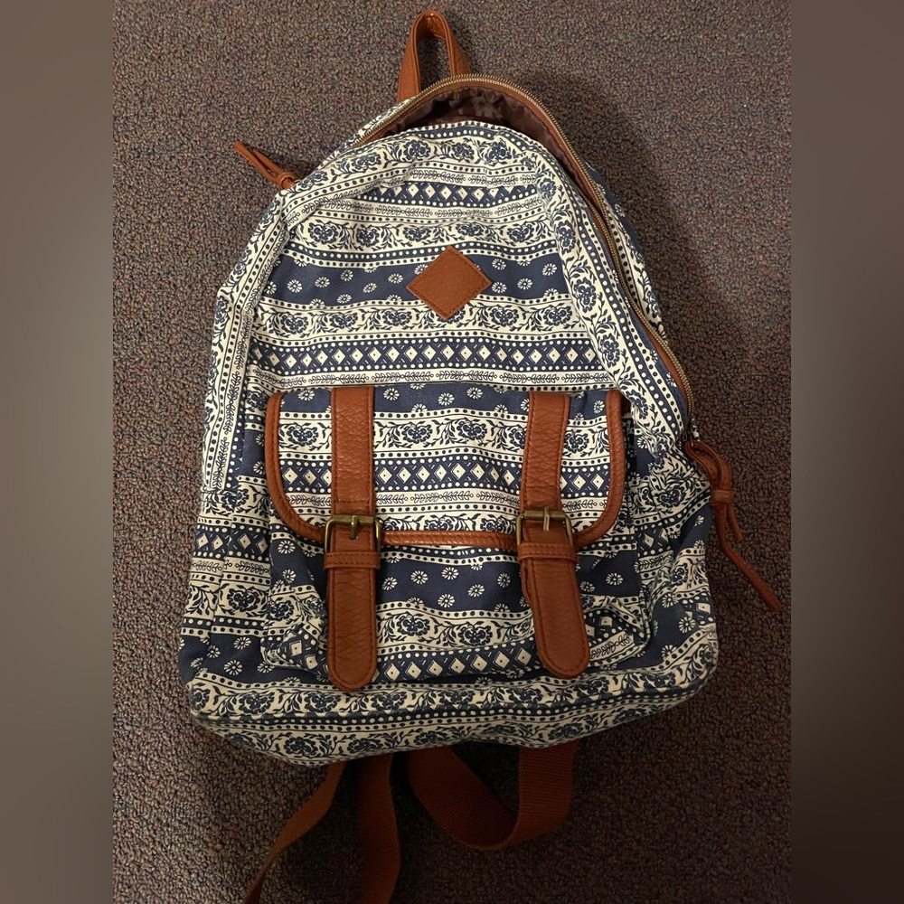 blue print bookbag